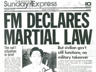 1972年のフィリピン戒厳令宣言から50年：当時を振り返る（その３）￼